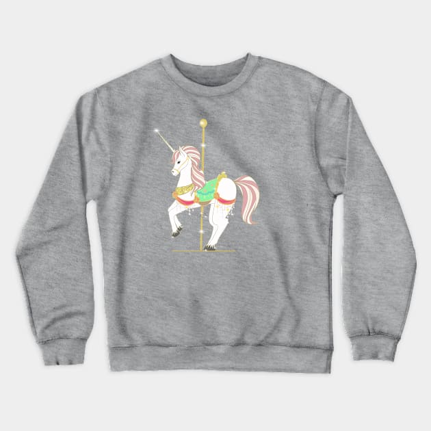 I just want a Carousel Horse Crewneck Sweatshirt by Bri-bee